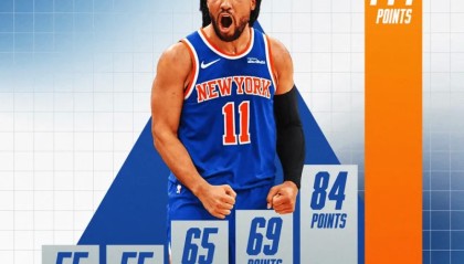 世界杯在线观看-NBA官方：布伦森G1末节独得13分，23年来季后赛关键得分最多